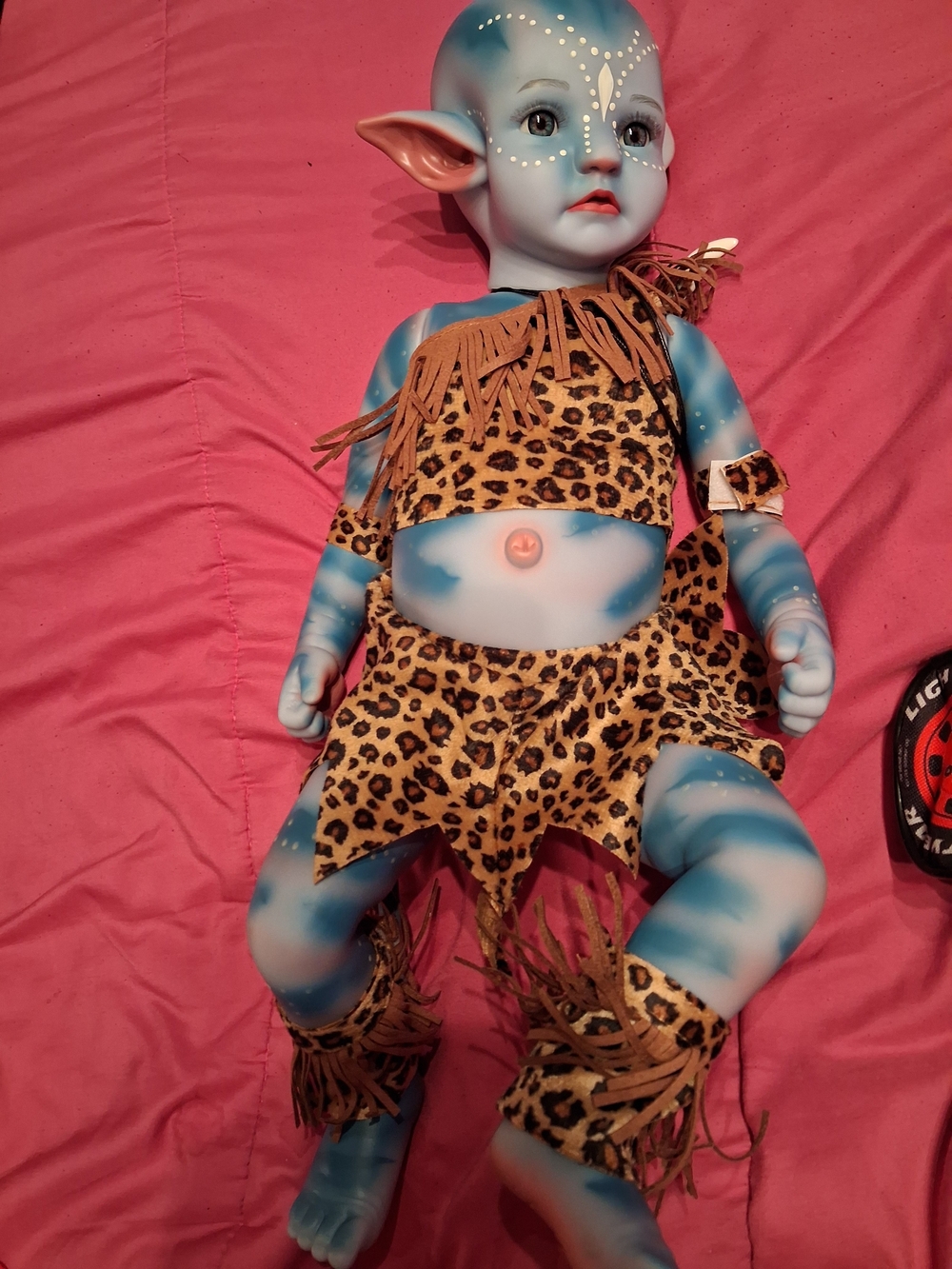 Blue Leopard-Print Kids Costume Set - Unbranded
